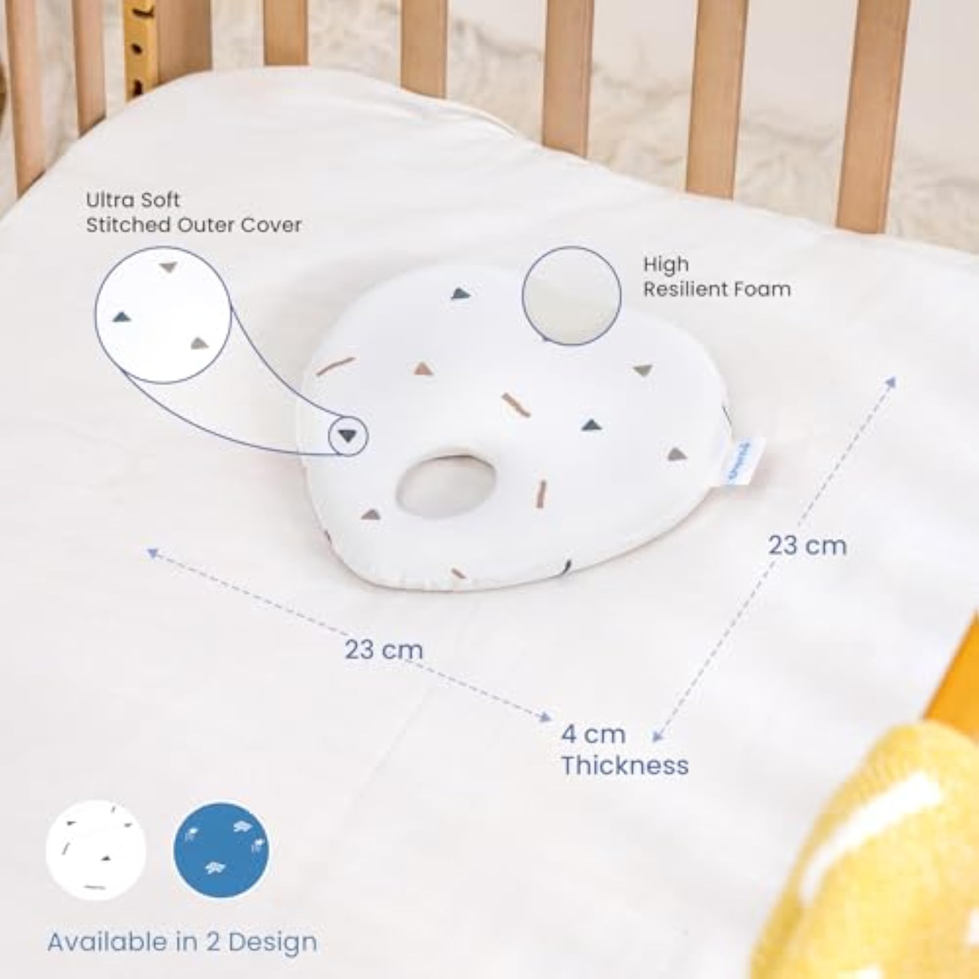 Memory Foam Head Shaper Baby Pillow for Newborn